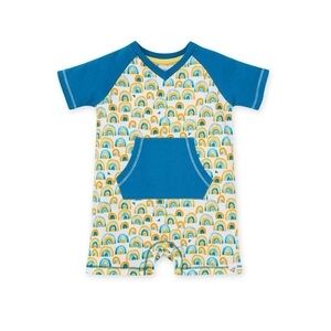 BURT’S Bees Retro Rainbows Organic Cotton Romper